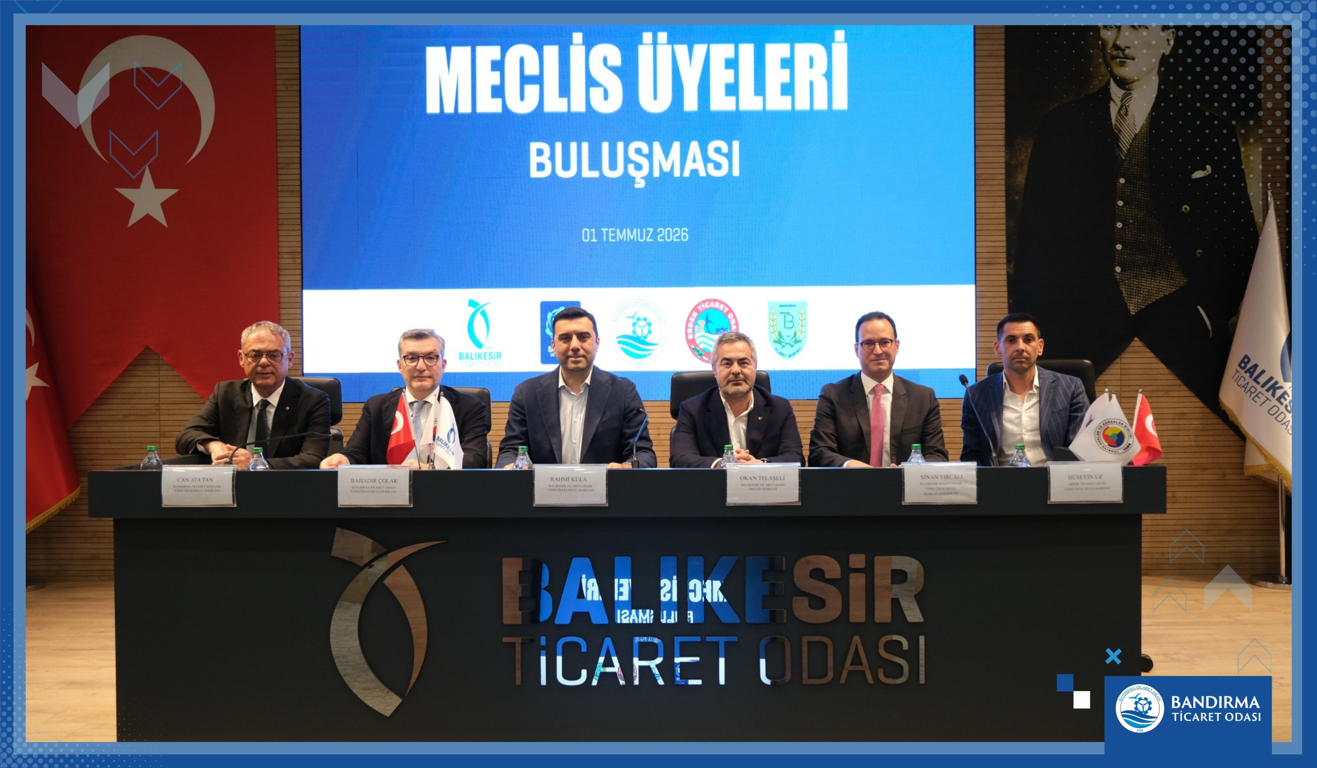 BANDIRMA TİCARET ODASI MECLİS ÜYELERİ, BALIKESİR'DE DÜZENLENEN MECLİS ÜYELERİ BULUŞMASINA KATILDI
