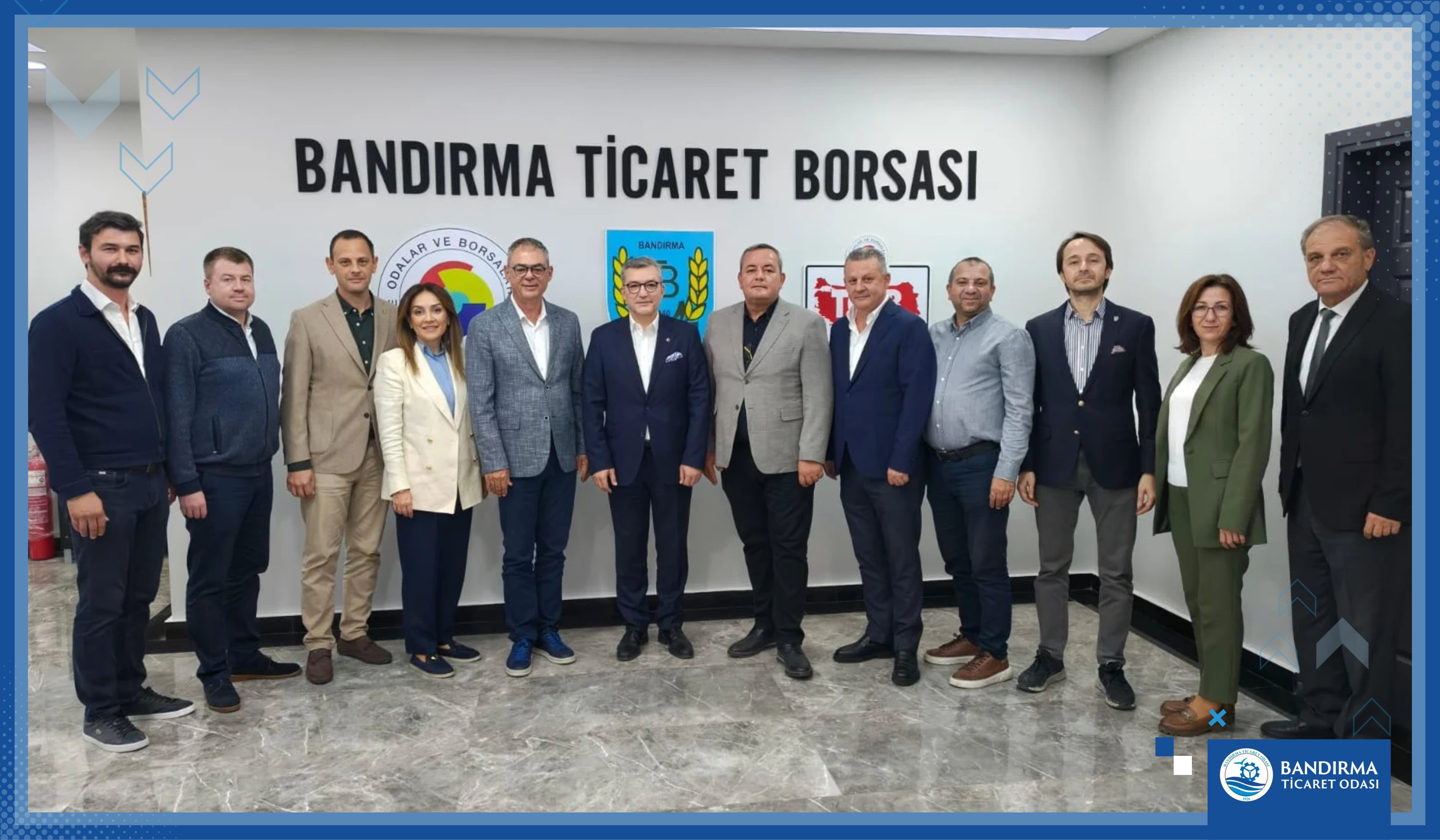 BANDIRMA TİCARET ODASI’NDAN BANDIRMA TİCARET BORSASI YÖNETİMİNE HAYIRLI OLSUN ZİYARETİ