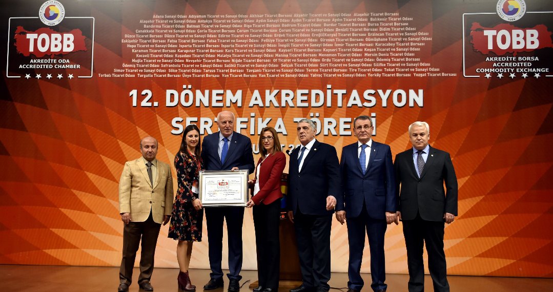BANDIRMA TİCARET ODASI 5 YILDIZLI HİZMET BELGESİNİ YENİLEDİ