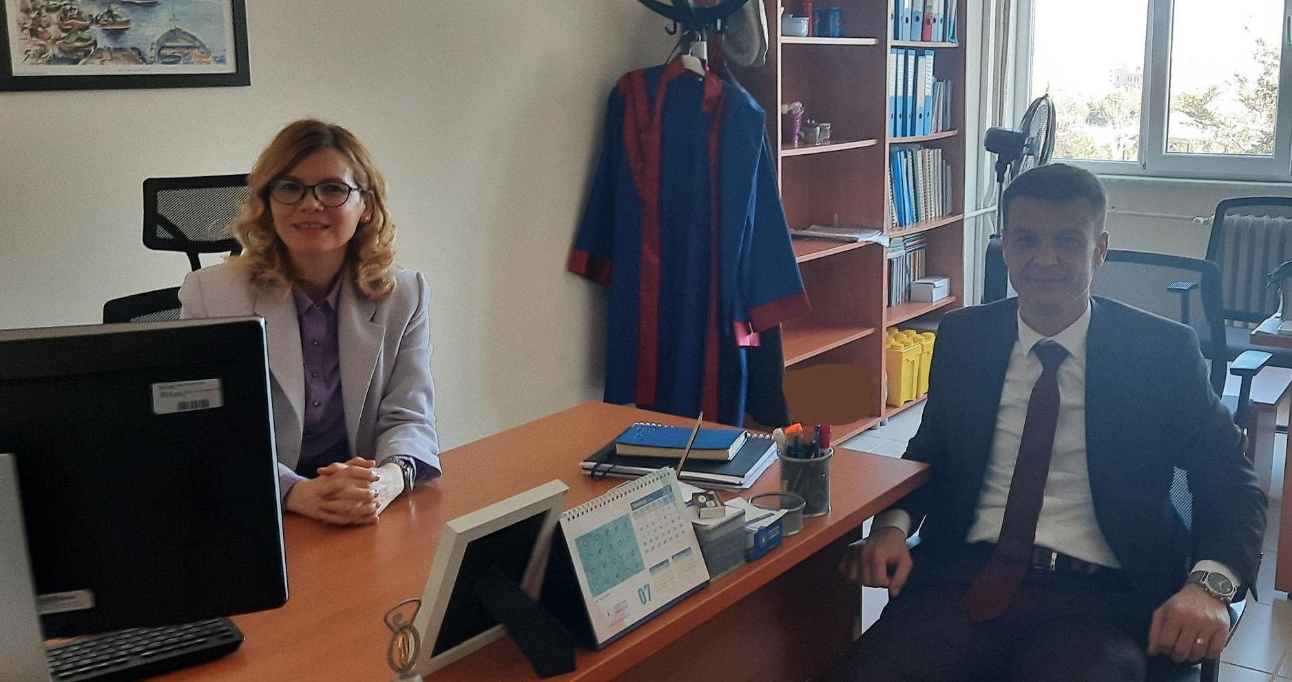 16. MESLEK KOMİTESİ BAŞKANI BARIŞ SARAÇ BANDIRMA ONYEDİ EYLÜL ÜNİVERSİTESİ DIŞ TİCARET VE LOJİSTİK UYGULAMA VE ARAŞTIRMA MERKEZİ MÜDÜRLÜĞÜ’NÜ ZİYARET ETTİ