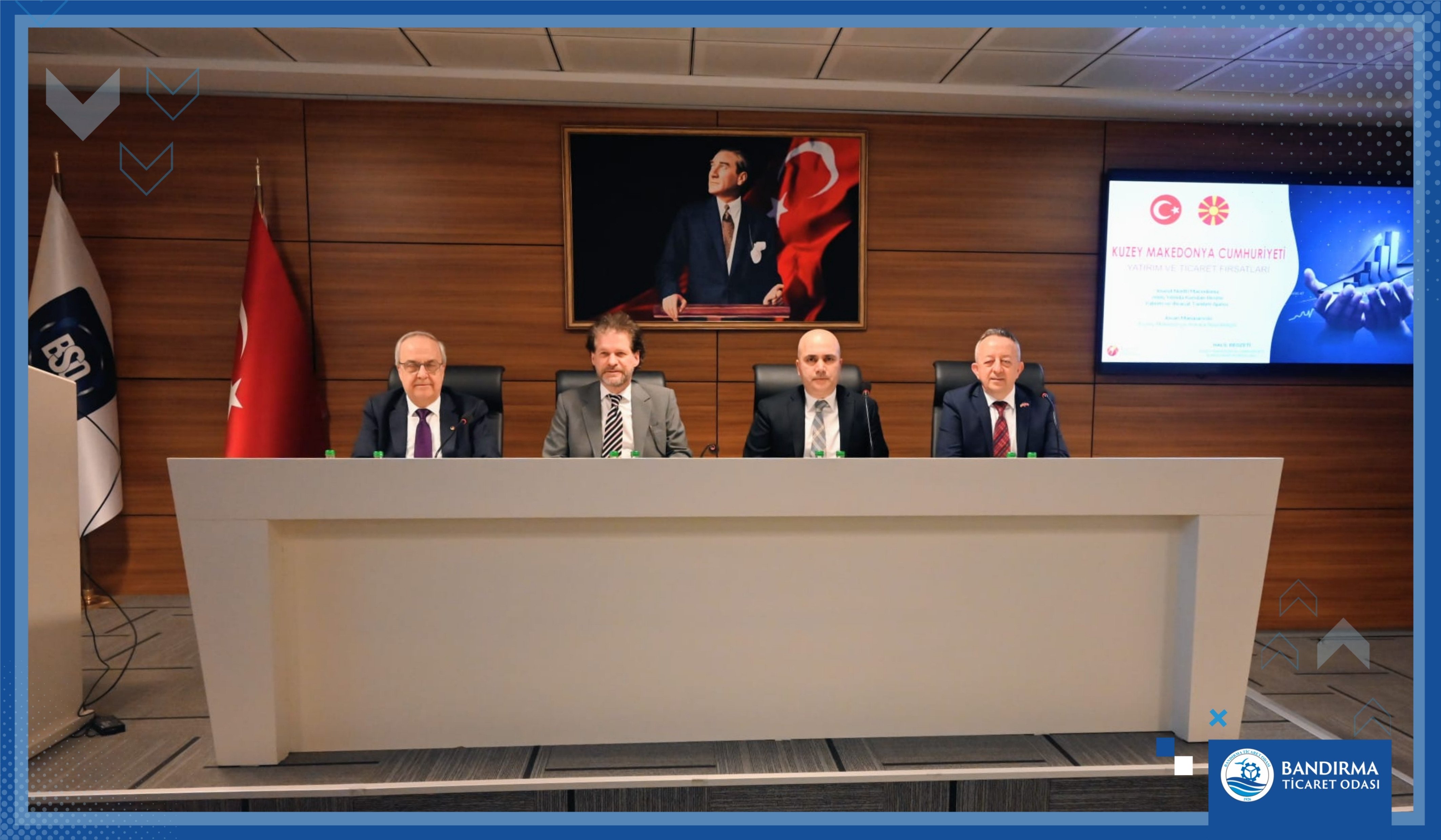 KUZEY MAKEDONYA YATIRIM FIRSATLARI TOPLANTISINA YÖNETİM KURULU BAŞKANIMIZ BAHADIR ÇOLAK KATILIM SAĞLADI