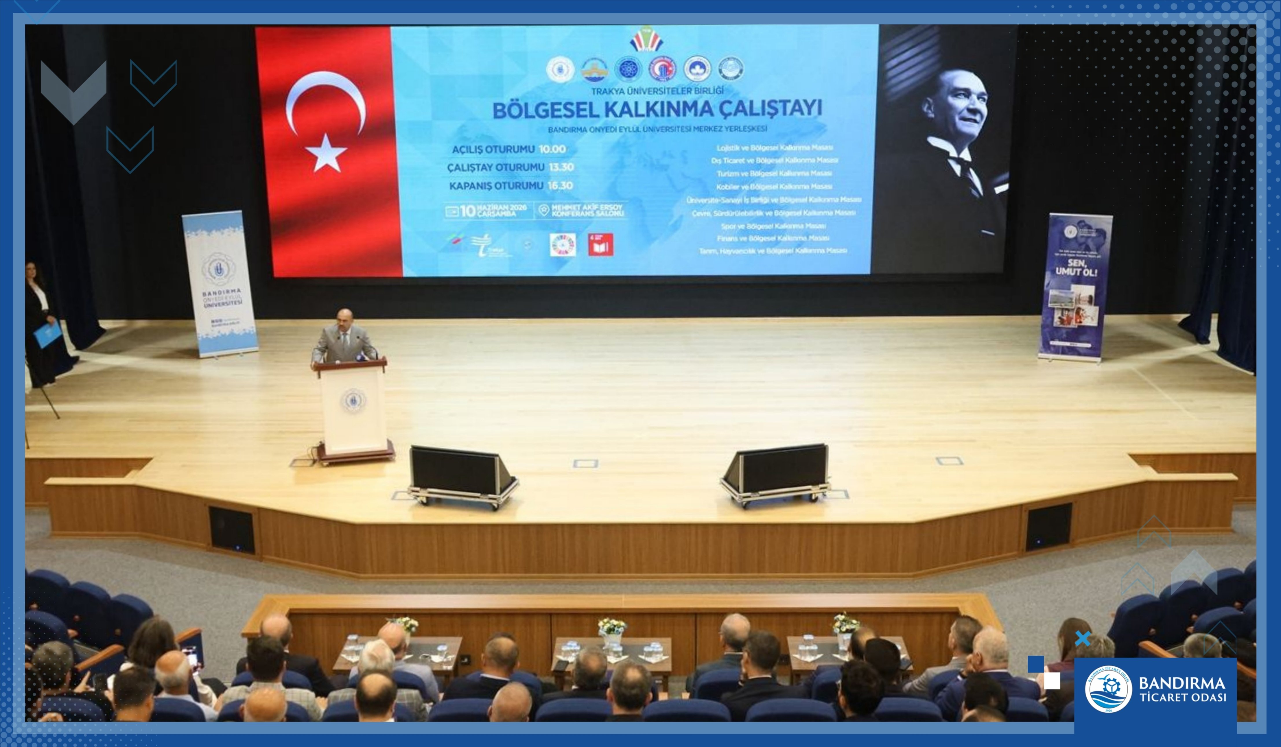 BANDIRMA'DA BÖLGESEL KALKINMA ÇALIŞTAYI GERÇEKLEŞTİRİLDİ