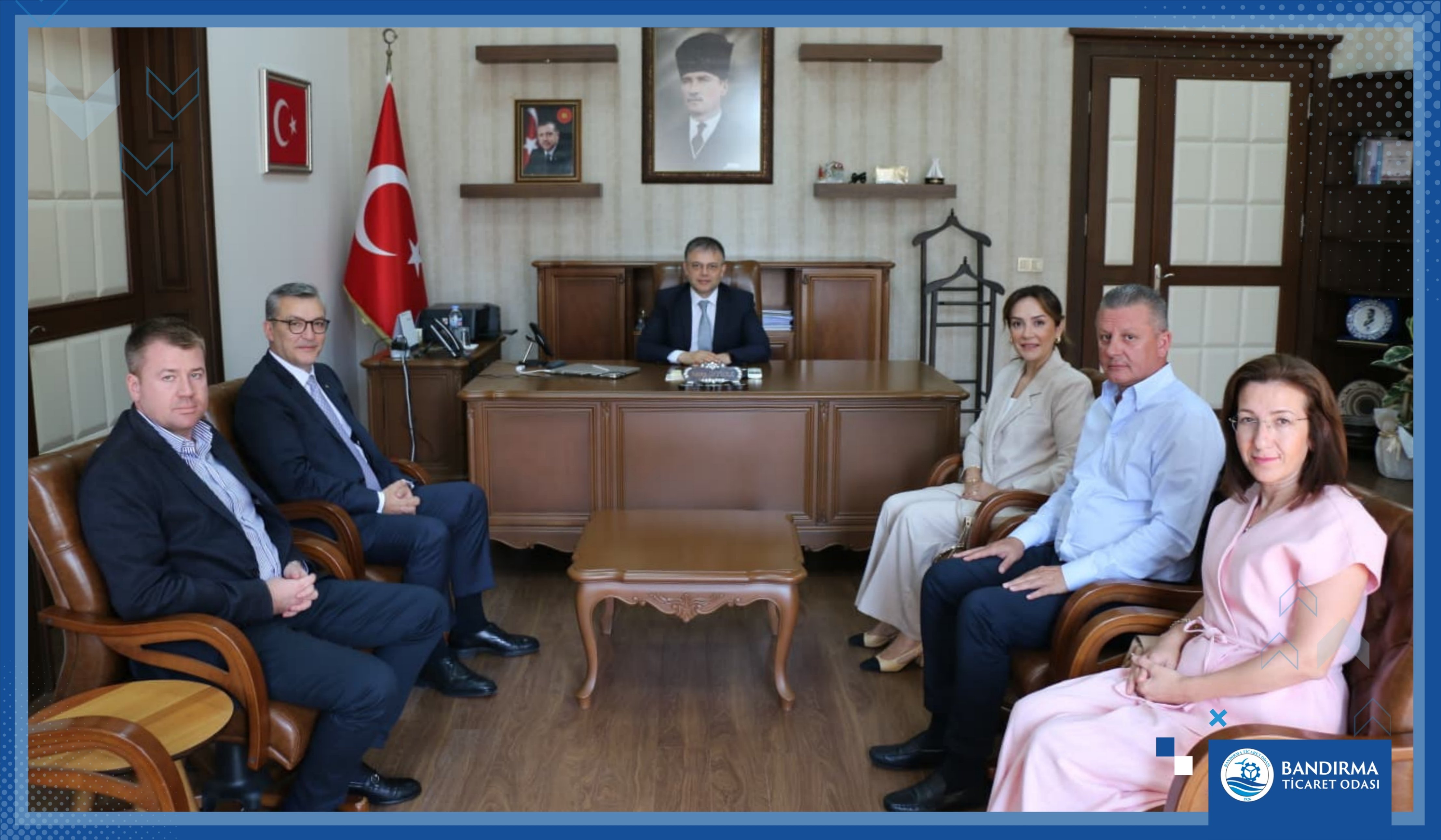 BANDIRMA KAYMAKAMI RECEP ÖZTÜRK’E HAYIRLI OLSUN ZİYARETİ