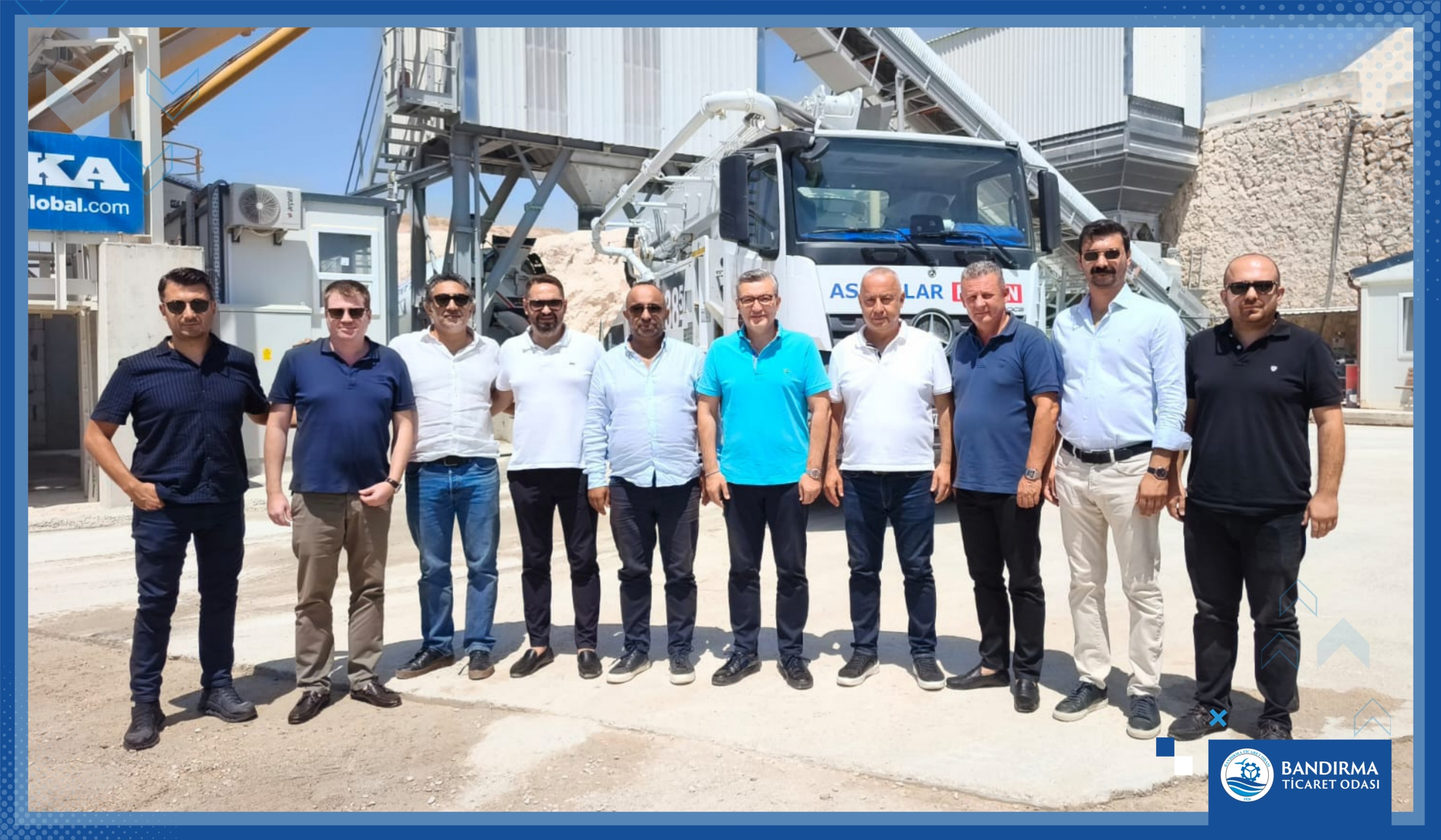 BANDIRMA TİCARET ODASI’NDAN ASLANLAR İNŞAAT BETON SANTRALİ İŞLETMESİNE HAYIRLI OLSUN ZİYARETİ