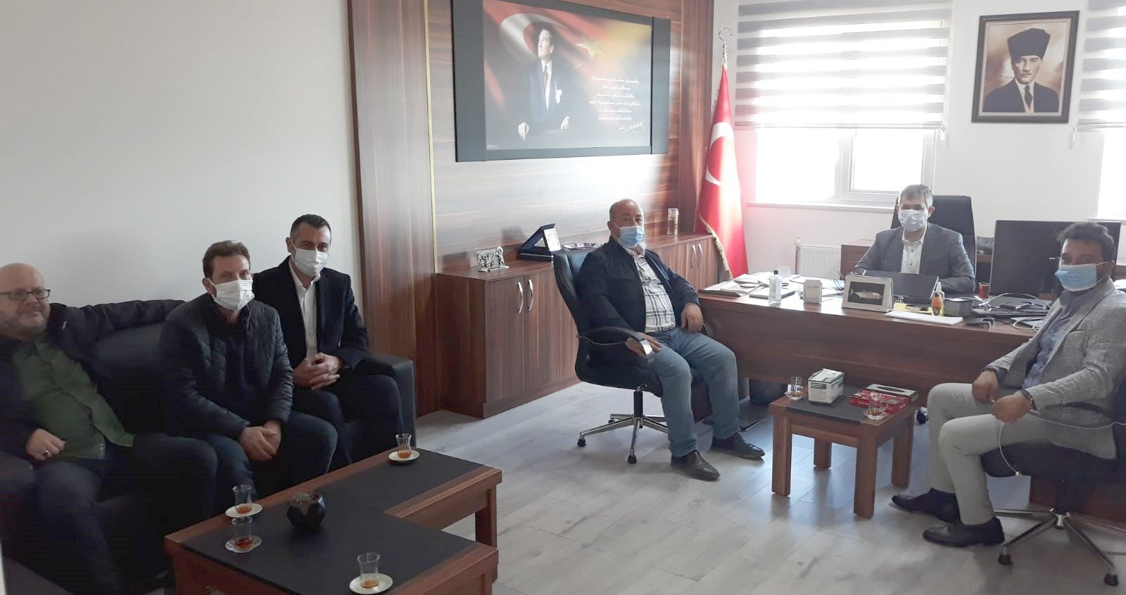 4. MESLEK KOMİTEMİZDEN BANDIRMA ONYEDİ EYLÜL ÜNİVERSİTESİ MÜHENDİSLİK VE DOĞA BİLİMLER, FAKÜLTESI DEKANI PROF. DR. FEYZULLAH TEMURTAŞ’A ZİYARET