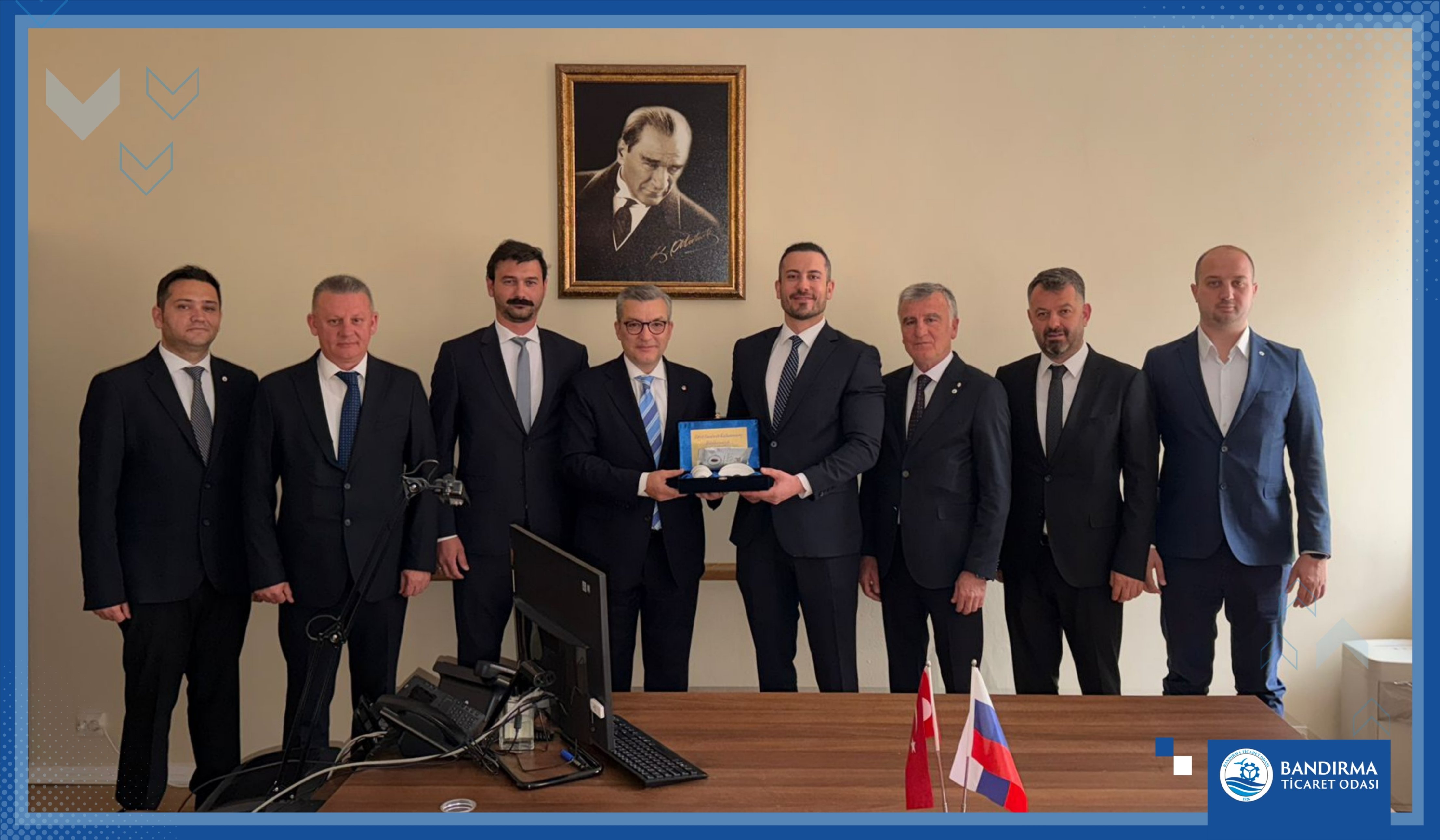BANDIRMA TİCARET ODASI HEYETİNDEN ST. PETERSBURG TİCARET ATAŞELİĞİNE ZİYARET