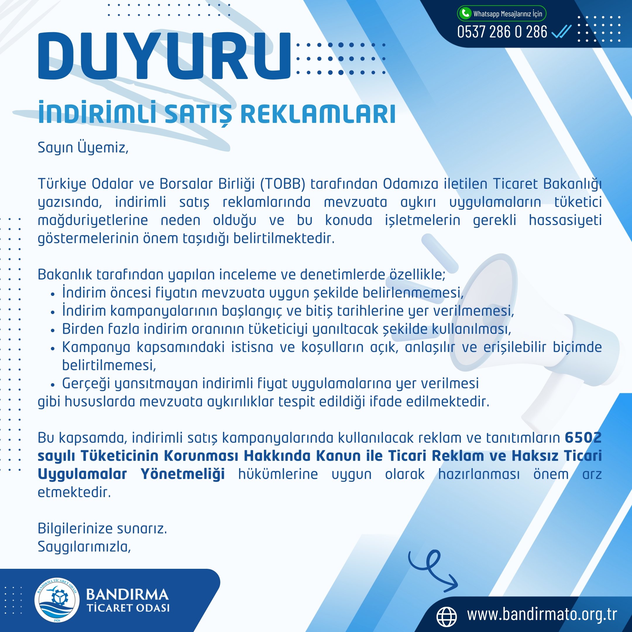 İNDİRİMLİ SATIŞ REKLAMLARI