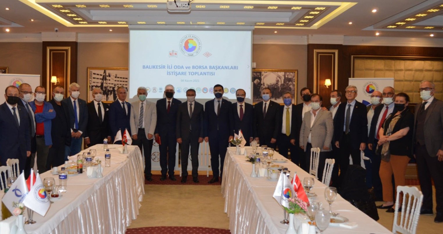 BALIKESİR İLİ ODA VE BORSALAR İSTİŞARE TOPLANTISI  BALIKESİR TİCARET ODASI EV SAHİPLİĞİNDE GERÇEKLEŞTİ