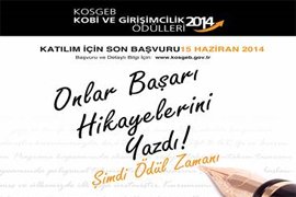 KOSGEB KOBİ VE GİRİŞİMCİLİK ÖDÜLLERİ